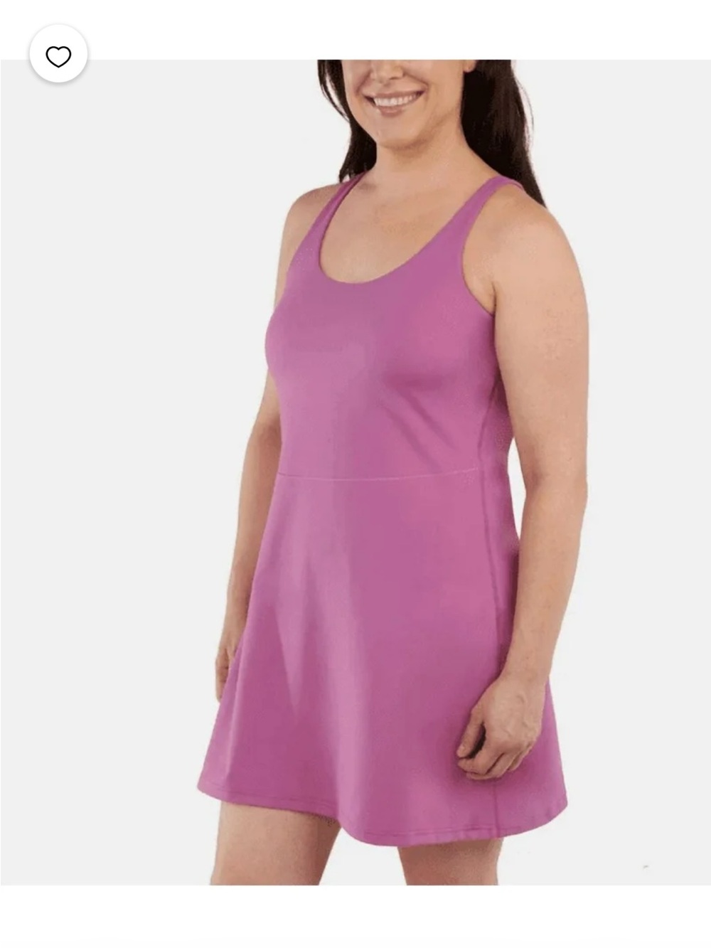 Elle Sport Women's Active Tank Dress, Pink, medium